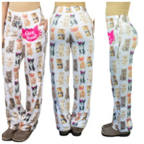 Brief Insanity | NWOT Ultra Cute "Check Meowt" Cat Pajama Pants (SIZE L) - Picture 12 of 13